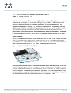 Cisco Branch Routers Series Network Analysis Module with Software 5.1