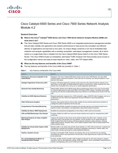 Cisco Catalyst 6500 Series and Cisco 7600 Series Network Analysis Q.