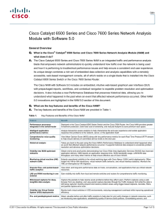 Cisco Catalyst 6500 Series and Cisco 7600 Series Network Analysis Q.