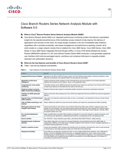 Cisco Branch Routers Series Network Analysis Module with Software 5.0 Q. A.