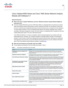 Cisco Catalyst 6500 Series and Cisco 7600 Series Network Analysis Q.