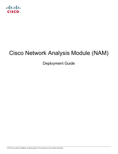 Cisco Network Analysis Module (NAM) Deployment Guide