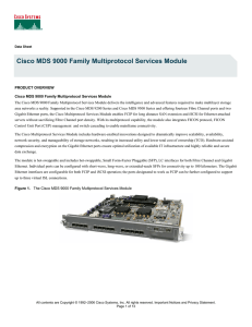 Cisco MDS 9000 Family Multiprotocol Services Module