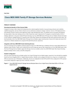 Cisco MDS 9000 Family IP Storage Services Modules