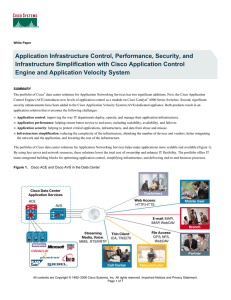 Application Infrastructure Control, Performance, Security, and