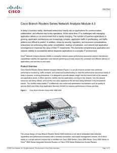 Cisco Branch Routers Series Network Analysis Module 4.0