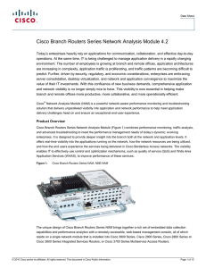Cisco Branch Routers Series Network Analysis Module 4.2