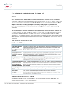 Cisco Network Analysis Module Software 3.6