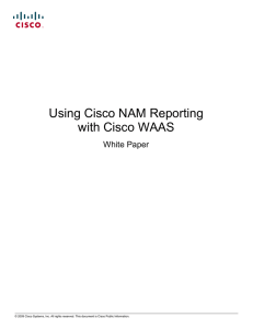 Using Cisco NAM Reporting with Cisco WAAS White Paper