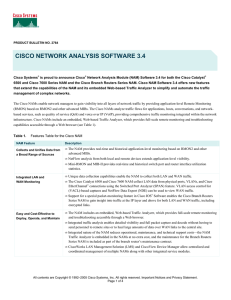 CISCO NETWORK ANALYSIS SOFTWARE 3.4