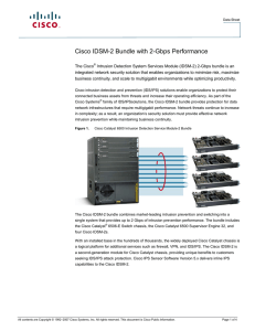 Cisco IDSM-2 Bundle with 2-Gbps Performance