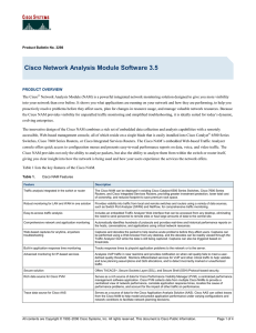 Cisco Network Analysis Module Software 3.5