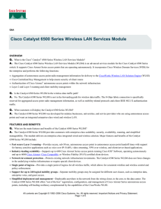 Cisco Catalyst 6500 Series Wireless LAN Services Module  Q. A.