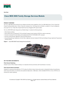 Cisco MDS 9000 Family Storage Services Module