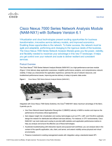 Cisco Nexus 7000 Series Network Analysis Module