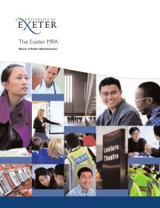 x e eter The Exeter MPA