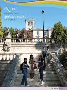 annual report 2013 -2014 International Exeter 1