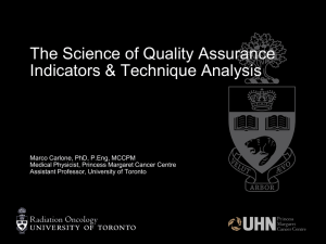 The Science of Quality Assurance Indicators &amp; Technique Analysis