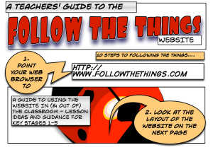 A TEACHERS' GUIDE TO THE http:// www.followthethings.com WEBSITE