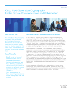 Cisco Next-Generation Cryptography: Enable Secure Communications and Collaboration