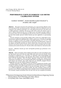 PERFORMANCE CURVE IN DOMESTIC GAS METER CALIBRATION SYSTEM RAHMAT MOHSIN