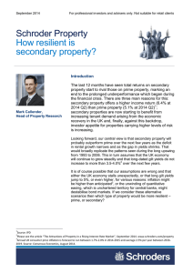 Schroder Property How resilient is secondary property?