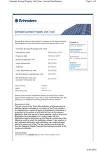 Schroder Exempt Property Unit Trust Page 1 of 2