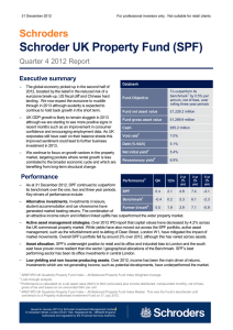 Schroders Quarter 4 2012 Report Executive summary