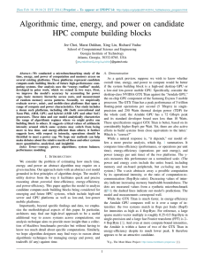 Algorithmic time, energy, and power on candidate HPC compute building blocks