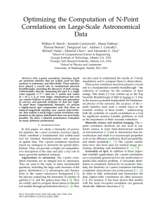 Optimizing the Computation of N-Point Correlations on Large-Scale Astronomical Data