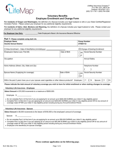 Voluntary Benefits Employee Enrollment and Change Form