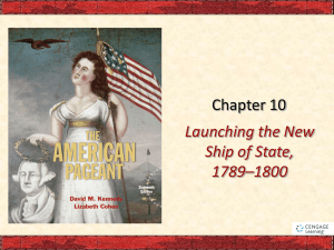 Chapter 10 Launching the New Ship of State, 1789–1800