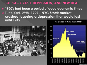 Tues. Oct. 29th, 1929 - NYC Stock market until 1942