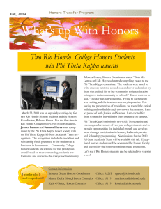 What’s up With Honors Two Rio Hondo  College Honors Students