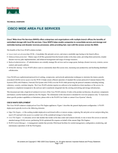 CISCO WIDE AREA FILE SERVICES