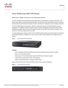 Cisco RV082 Dual WAN VPN Router