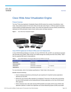 Cisco Wide Area Virtualization Engine Product Overview