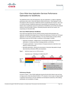 Cisco Wide Area Application Services Performance Optimization for SolidWorks