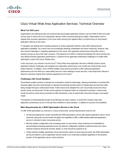 Cisco Virtual Wide Area Application Services: Technical Overview