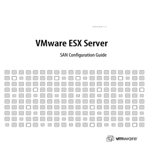 VMware ESX Server SAN Configuration Guide