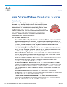 Cisco Advanced Malware Protection for Networks Product Overview