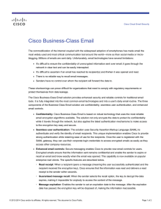 Cisco Business-Class Email