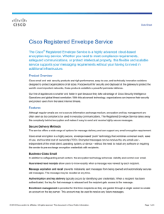 Cisco Registered Envelope Service