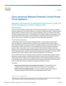 Cisco Advanced Malware Protection Virtual Private Cloud Appliance