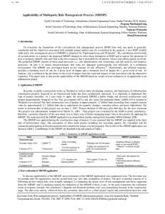 Applicability of Multi-party Risk Management Process  (MRMP)