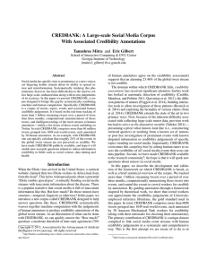 CREDBANK: A Large-scale Social Media Corpus With Associated Credibility Annotations