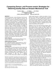 Comparing Person- and Process-centric Strategies for