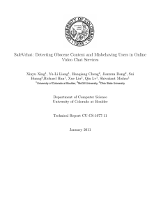 SafeVchat: Detecting Obscene Content and Misbehaving Users in Online