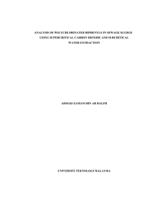 ANALYSIS OF POLYCHLORINATED BIPHENYLS IN SEWAGE SLUDGE