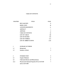 vii TABLE OF CONTENTS CHAPTER TITLE  PAGE